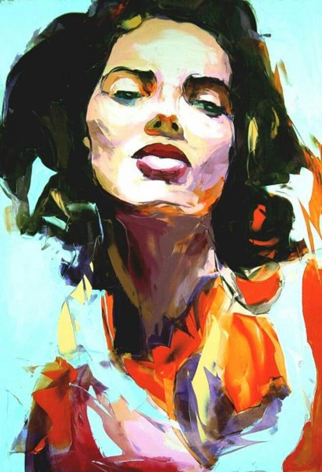 Francoise Nielly Portrait Palette Painting Expression Face255